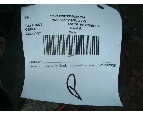 Axle Beam (Front) MACK 30HF545-P2 Big 3 Truck Parts, LLC