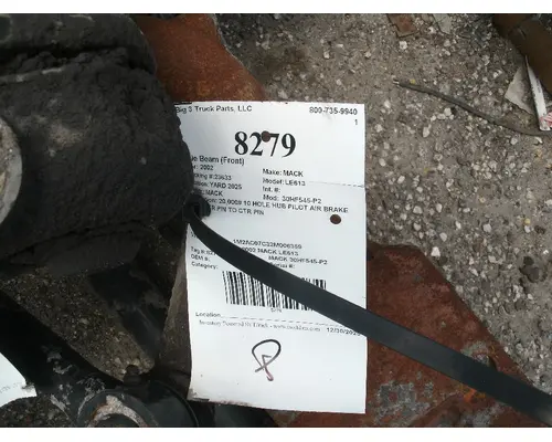 Axle Beam (Front) MACK 30HF545-P2 Big 3 Truck Parts, LLC