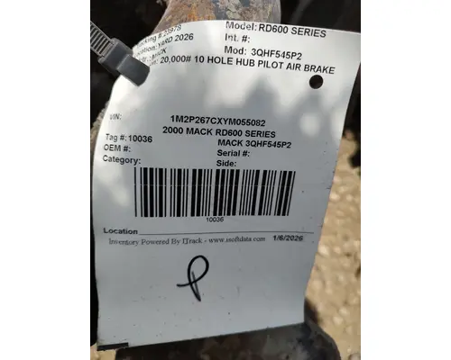 Axle Beam (Front) MACK 3QHF545P2 Big 3 Truck Parts, LLC