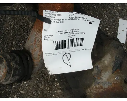 Axle Beam (Front) MACK 3QHF545P2 Big 3 Truck Parts, LLC