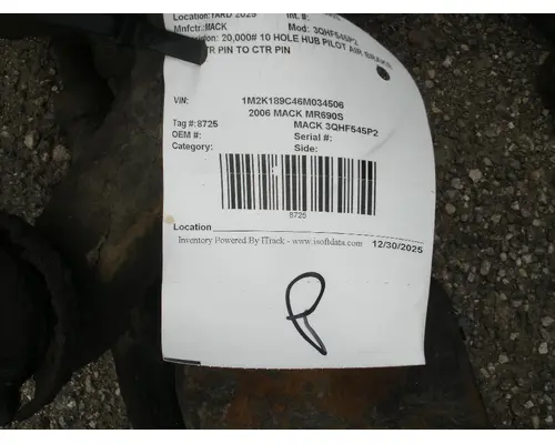 Axle Beam (Front) MACK 3QHF545P2 Big 3 Truck Parts, LLC