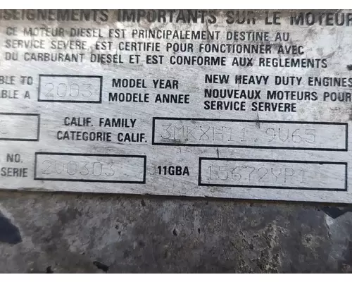 Mack AI300 Engine Assembly