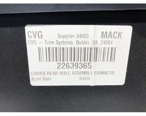 Mack AN (ANTHEM) Body, Misc. Parts