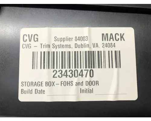 Mack AN (ANTHEM) Body, Misc. Parts