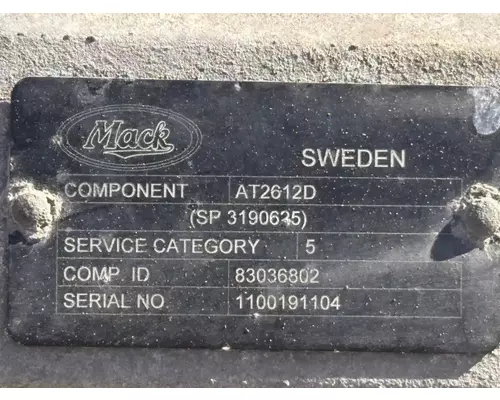 Mack AT2612D Transmission Assembly