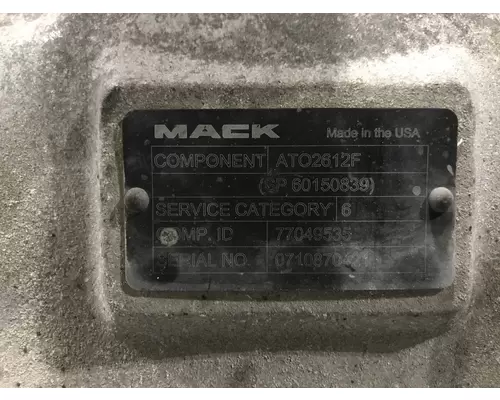 Mack ATO2612F Transmission