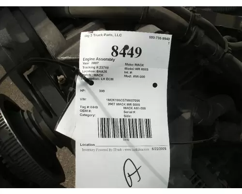 Engine Assembly MACK AMI-300 Big 3 Truck Parts, LLC