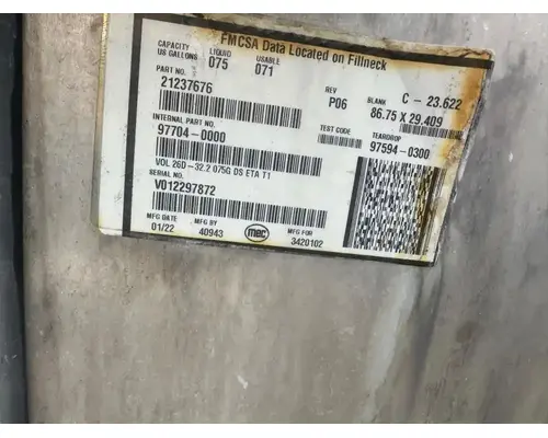 Mack Anthem Fuel Tank