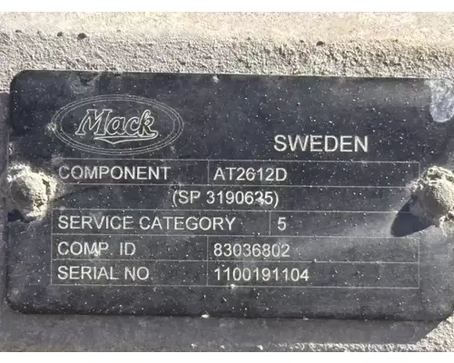 Transmission Assembly Mack AT2612D Complete Recycling Group LLC