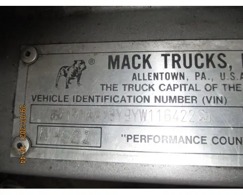 Mack CH613 Door Assembly, Front