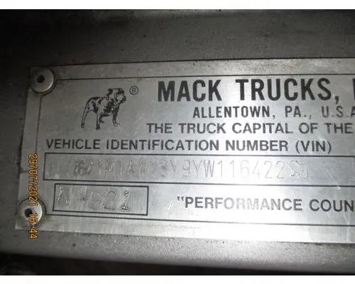 Mack CH613 Door Assembly, Front