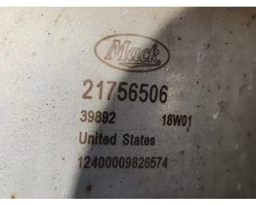 Mack CHU613 DPF (Diesel Particulate Filter)