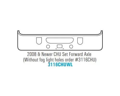Mack CHU Bumper Assembly, Front