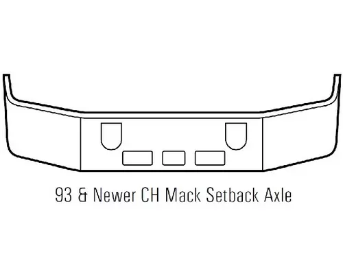 Mack CH Bumper Assembly, Front