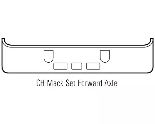 Mack CH Bumper Assembly, Front