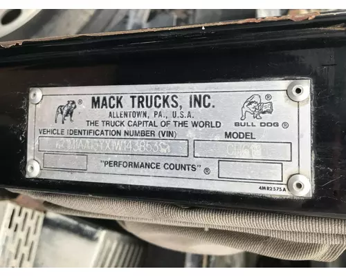 Mack CH Cab Assembly