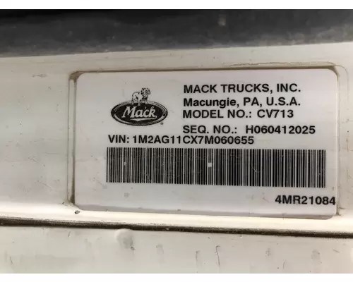 Mack CV713 Complete Vehicle