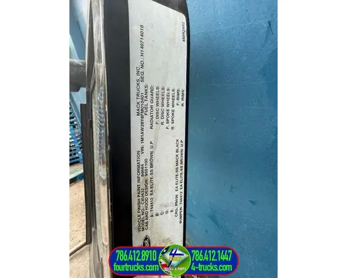 Mack CXU600 Door Assembly, Front