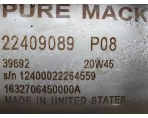 Mack CXU612 DPF (Diesel Particulate Filter)