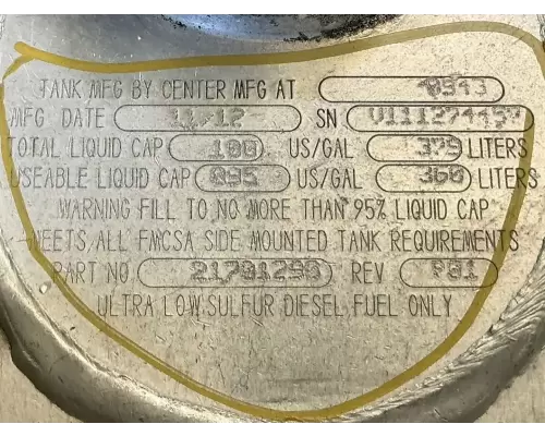 Mack CXU612 Fuel Tank
