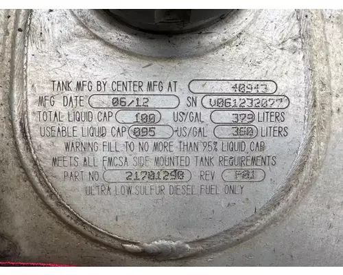 Mack CXU612 Fuel Tank