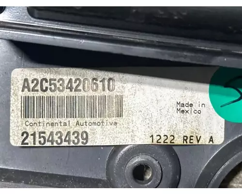 Mack CXU612 Instrument Cluster