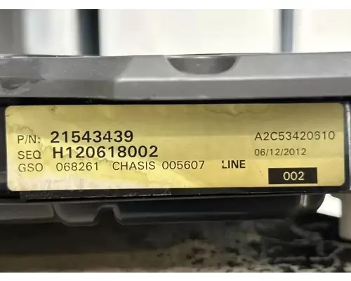 Mack CXU612 Instrument Cluster