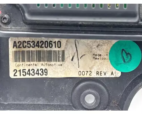 Mack CXU612 Instrument Cluster