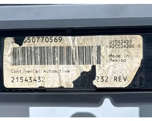 Mack CXU613 Instrument Cluster