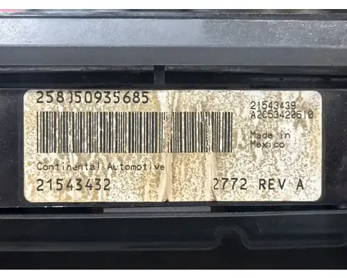 Mack CXU613 Instrument Cluster