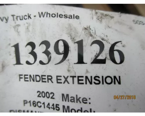 Fender Extension MACK CH612 LKQ Wholesale Truck Parts