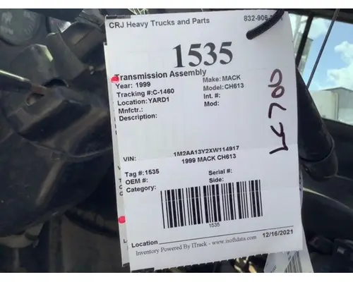 Transmission Assembly MACK CH613 Crj Heavy Trucks And Parts