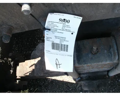 Cutoff Assembly (Complete With Axles) MACK CRD 92-93 Big 3 Truck Parts, LLC