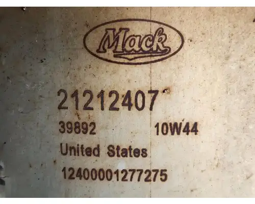 DPF (Diesel Particulate Filter) Mack CXU612 Complete Recycling Group LLC