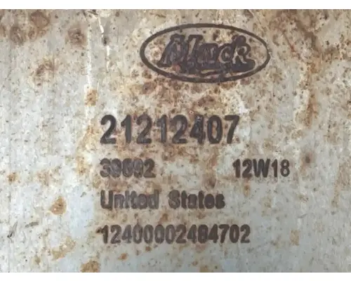 DPF (Diesel Particulate Filter) Mack CXU612 Complete Recycling Group LLC