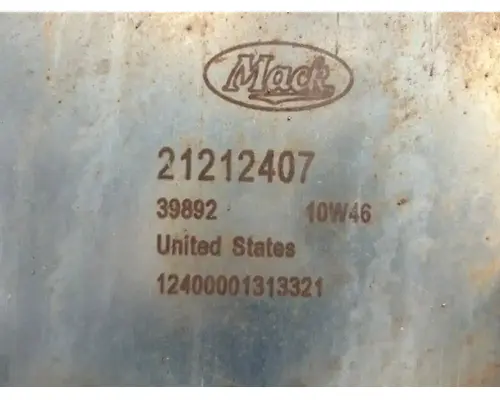 DPF (Diesel Particulate Filter) Mack CXU612 Complete Recycling Group LLC