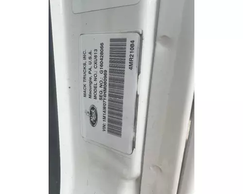 Complete Vehicle MACK CXU613 West Side Truck Parts