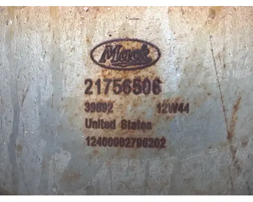 DPF (Diesel Particulate Filter) Mack CXU613 Complete Recycling Group LLC