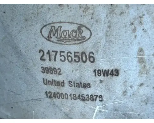 DPF (Diesel Particulate Filter) Mack CXU613 Complete Recycling Group LLC
