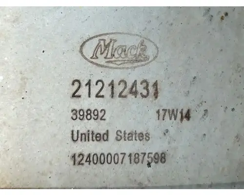 DPF (Diesel Particulate Filter) Mack CXU613 Complete Recycling Group LLC