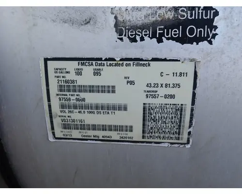 Fuel Tank MACK CXU613 Michigan Truck Parts