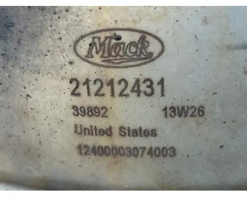 DPF (Diesel Particulate Filter) Mack CXU613T Complete Recycling Group LLC