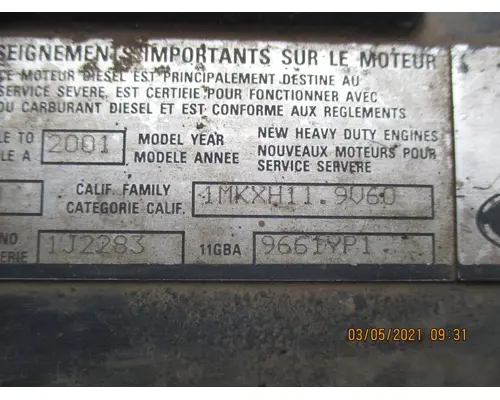 Mack E7-350 Engine Assembly