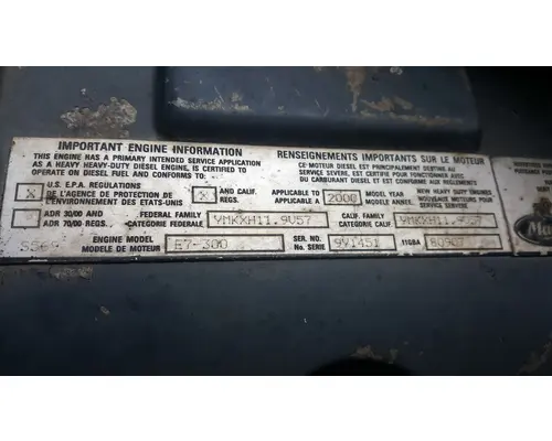 Engine Assembly Mack E7 Casey's Truck Salvage World