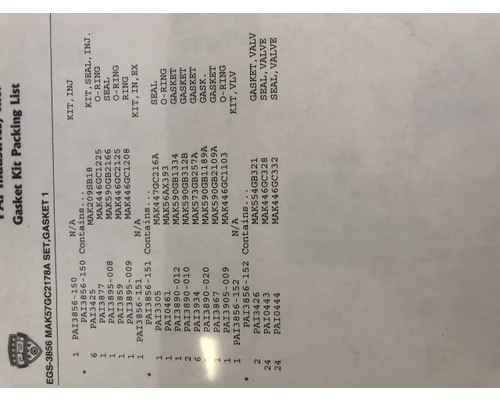Mack E7 Engine Misc. Parts