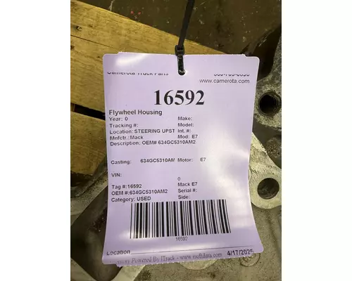Mack E7 Flywheel Housing