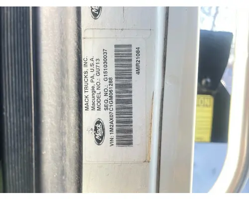 Complete Vehicle MACK GU713 West Side Truck Parts