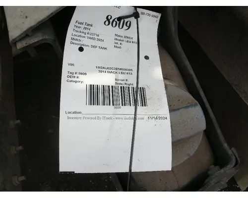 Fuel Tank MACK LEU 613 Big 3 Truck Parts, LLC