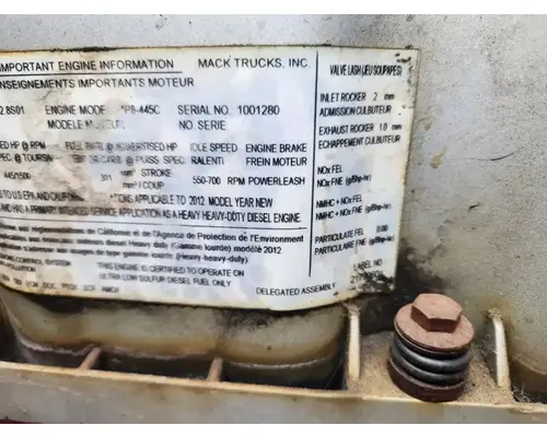 Mack MP8 Engine Assembly