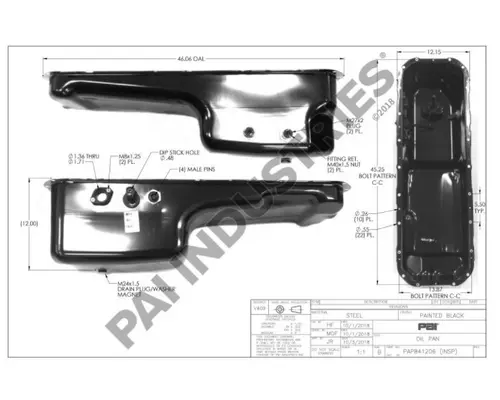 Mack MP8 Engine Oil Pan